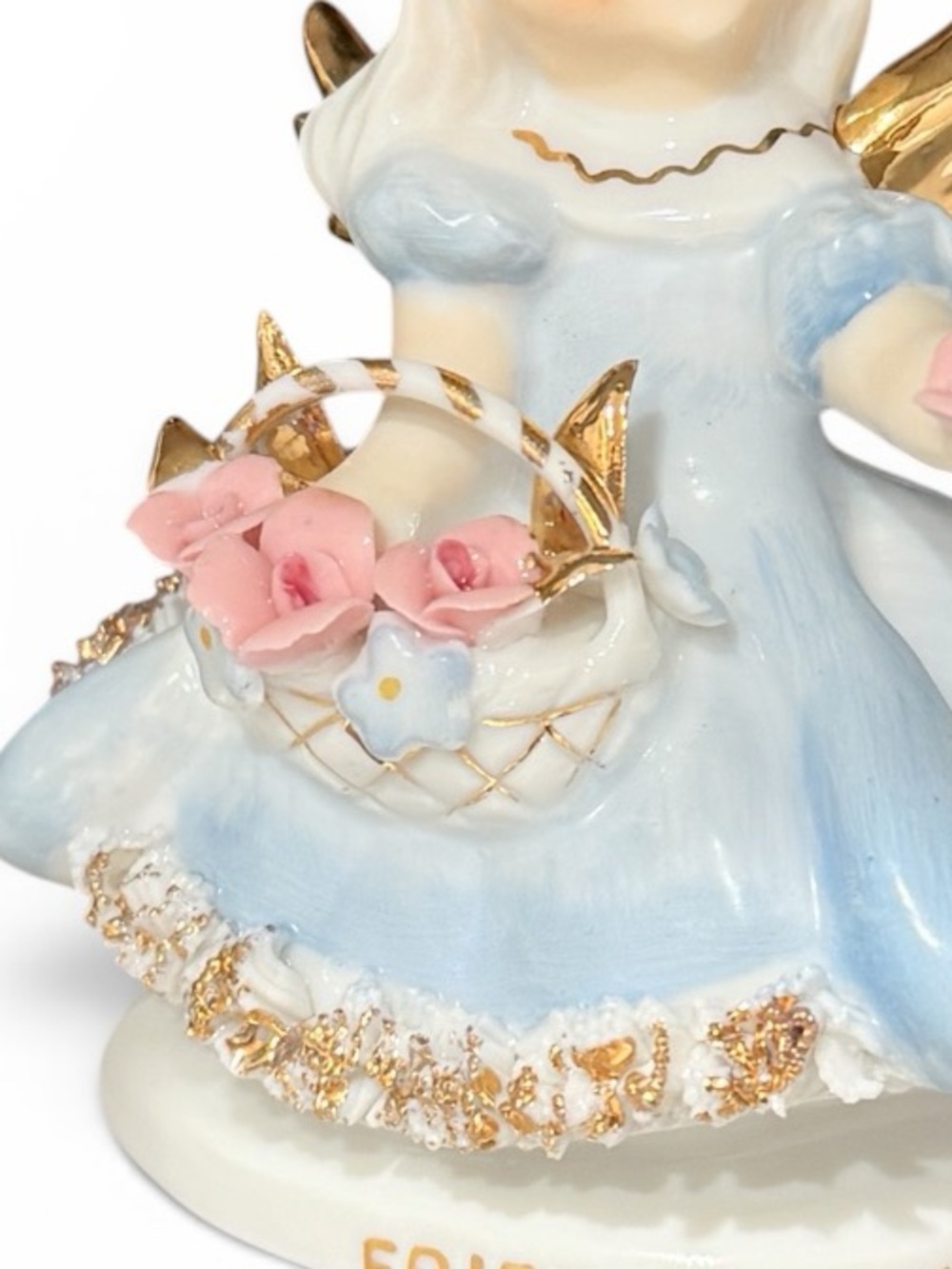 Vintage Lefton Friday’s Child Angel Figurine – Vintage Japan Porcelain 4” - Picture 15 of 17